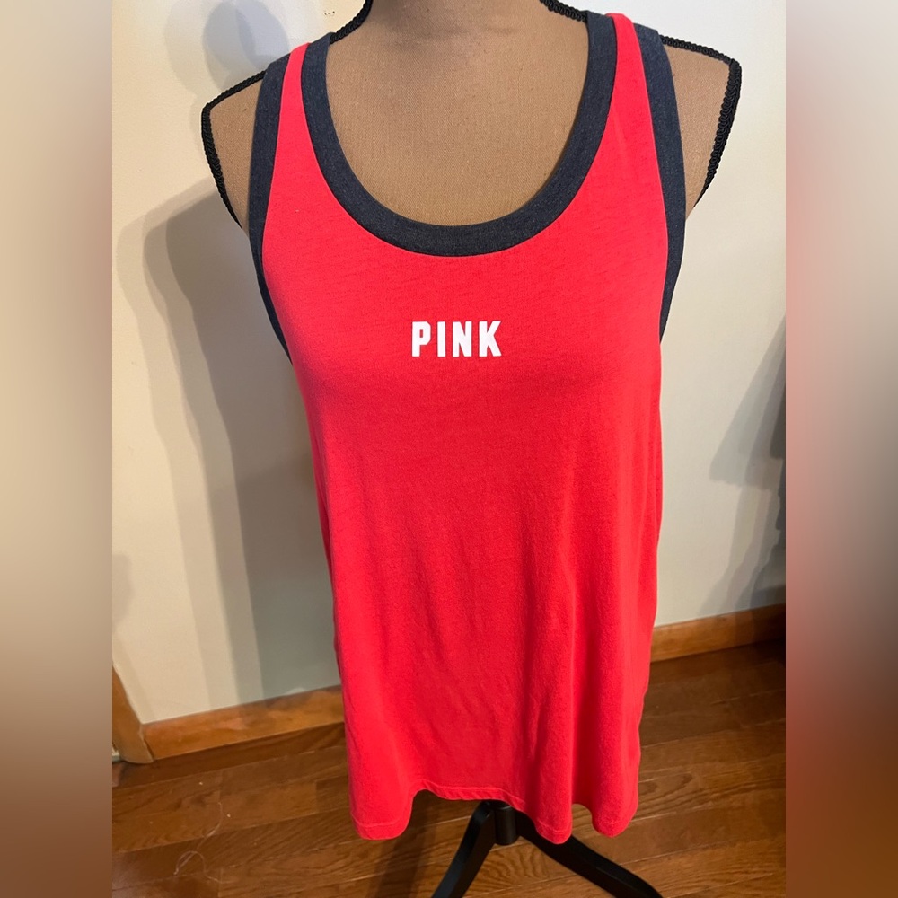 PINK Victoria's Secret Women's Red Tank Top